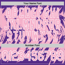 Charger l'image dans la galerie, Custom Purple Light Pink-White Torn Sharp Brush Stroke Splatter Performance T-Shirt