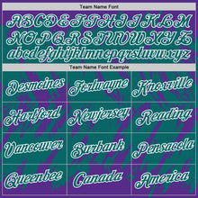 Load image into Gallery viewer, Custom Purple Teal-White Torn Sharp Brush Stroke Splatter Performance T-Shirt