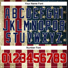 Load image into Gallery viewer, Custom Cream Vintage USA Flag-Red 3D American Flag Fashion Performance T-Shirt