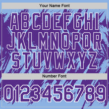 Load image into Gallery viewer, Custom Light Blue Purple-White Torn Sharp Brush Stroke Splatter Performance T-Shirt