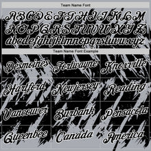 Загрузить изображение в средство просмотра галереи, Custom Gray Black-White Torn Sharp Brush Stroke Splatter Performance T-Shirt