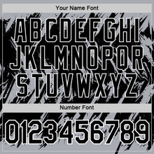 Загрузить изображение в средство просмотра галереи, Custom Gray Black-White Torn Sharp Brush Stroke Splatter Performance T-Shirt