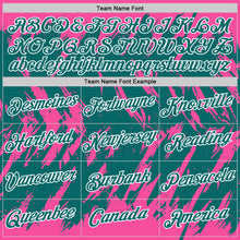 Загрузить изображение в средство просмотра галереи, Custom Pink Teal-White Torn Sharp Brush Stroke Splatter Performance T-Shirt