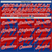 Laden Sie das Bild in den Galerie-Viewer, Custom Royal Red-White Torn Sharp Brush Stroke Splatter Performance T-Shirt