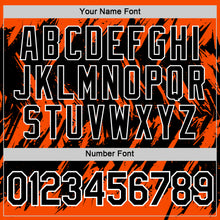 Загрузить изображение в средство просмотра галереи, Custom Orange Black-White Torn Sharp Brush Stroke Splatter Performance T-Shirt