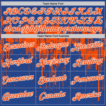 Charger l'image dans la galerie, Custom Royal Orange-White Dripping Splatter Paint Performance T-Shirt