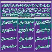 Laden Sie das Bild in den Galerie-Viewer, Custom Purple Teal-White Dripping Splatter Paint Performance T-Shirt