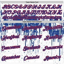Charger l'image dans la galerie, Custom White Royal-Red Dripping Splatter Paint Performance T-Shirt
