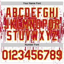 Load image into Gallery viewer, Custom White Red-Yellow Dripping Splatter Paint Performance T-Shirt