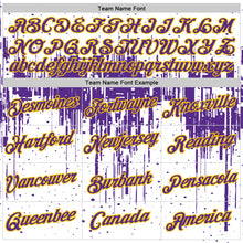 Charger l'image dans la galerie, Custom White Purple-Yellow Dripping Splatter Paint Performance T-Shirt