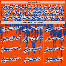 Load image into Gallery viewer, Custom Orange Royal-White Dripping Splatter Paint Performance T-Shirt