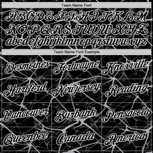 Загрузить изображение в средство просмотра галереи, Custom Black Gray-White Abstract Network Crackle Performance T-Shirt