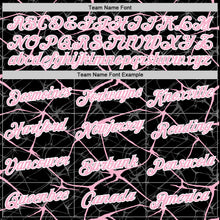 Load image into Gallery viewer, Custom Black Light Pink Gray-White Abstract Network Crackle Performance T-Shirt