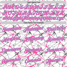 Charger l'image dans la galerie, Custom White Pink Gray-Light Blue Abstract Network Crackle Performance T-Shirt