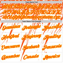 Charger l'image dans la galerie, Custom White Orange-Yellow Distressed Scratch Brush Stroke Performance T-Shirt