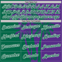 Загрузить изображение в средство просмотра галереи, Custom Purple Kelly Green-White Hawaii Tropical Coastal Palm Trees Performance T-Shirt