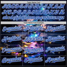 Charger l'image dans la galerie, Custom Blue Thunder Blue-White Galaxy Star Authentic Baseball Jersey