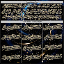 Загрузить изображение в средство просмотра галереи, Custom Black-Cream Galaxy Star Authentic Baseball Jersey