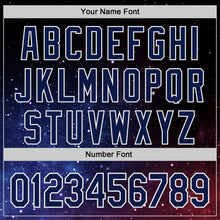 Загрузить изображение в средство просмотра галереи, Custom Black Navy-White Galaxy Star Authentic Baseball Jersey