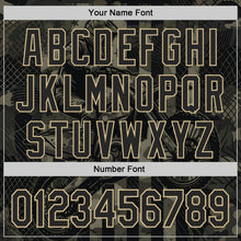 Загрузить изображение в средство просмотра галереи, Custom Camo Black-Vegas Gold 3D Pattern Design Motorcycle Motocross Authentic Baseball Jersey