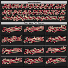 Laden Sie das Bild in den Galerie-Viewer, Custom Black Crimson-Cream Classic Color Block Side Panel Stripe Authentic Baseball Jersey