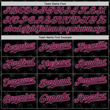 Laden Sie das Bild in den Galerie-Viewer, Custom Black-Pink Cherry Blossoms Sakura Authentic Baseball Jersey