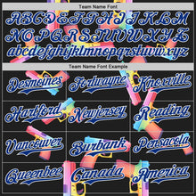 Charger l'image dans la galerie, Custom Black Royal-White Colorful Firepower 3D Pattern Design Authentic Baseball Jersey