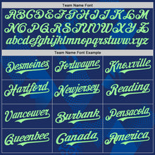 Charger l'image dans la galerie, Custom Navy-Pea Green Brazil Style Authentic Baseball Jersey
