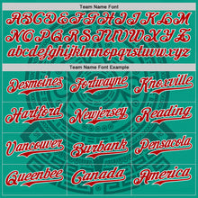 Загрузить изображение в средство просмотра галереи, Custom Green Red-White Mexico Style Authentic Baseball Jersey