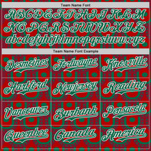 Load image into Gallery viewer, Custom Red White-Kelly Green Mexico Style Authentic Baseball Jersey