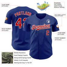 Laden Sie das Bild in den Galerie-Viewer, Custom Royal Red-White Japan Style Authentic Baseball Jersey