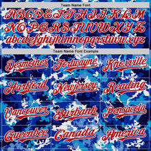Laden Sie das Bild in den Galerie-Viewer, Custom Blue Red-White Japan Style Authentic Baseball Jersey