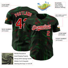 Laden Sie das Bild in den Galerie-Viewer, Custom White Red-Green Portugal Style Authentic Baseball Jersey