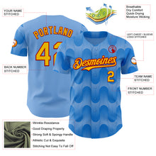 Charger l'image dans la galerie, Custom Light Blue Yellow-Red Spain Style Authentic Baseball Jersey