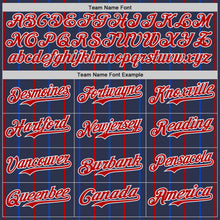 Load image into Gallery viewer, Custom Navy Red Blue-White USA Style Authentic Baseball Jersey
