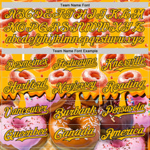 Charger l'image dans la galerie, Custom Gold-Black Ice Cream Donut Foodie Dessert Authentic Baseball Jersey