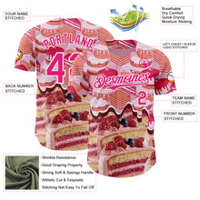 Charger l'image dans la galerie, Custom Pink-White Ice Cream Cake Foodie Dessert Authentic Baseball Jersey