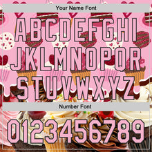 Charger l'image dans la galerie, Custom Light Pink-Black Ice Cream Cake Foodie Dessert Authentic Baseball Jersey