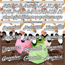 Laden Sie das Bild in den Galerie-Viewer, Custom White-Black Ice Cream Foodie Dessert Authentic Baseball Jersey