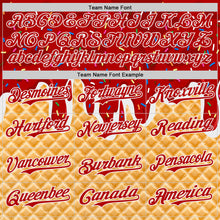 Charger l'image dans la galerie, Custom Red-White Ice Cream Waffle Foodie Dessert Authentic Baseball Jersey