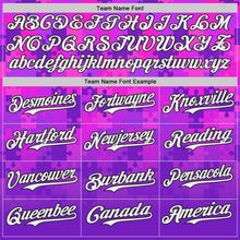 Charger l'image dans la galerie, Custom Purple White-Black Puzzle 3D Pattern Design Authentic Baseball Jersey