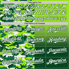 Charger l'image dans la galerie, Custom Neon Green Green-White Half Camo Ombre Authentic Baseball Jersey