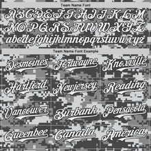 Charger l'image dans la galerie, Custom Gray White-Black Half Camo Ombre Authentic Baseball Jersey