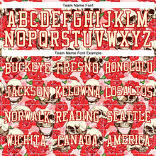 Charger l'image dans la galerie, Custom Stitched Red Cream 3D Skull Fashion Flower Sports Pullover Sweatshirt Hoodie