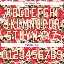 Charger l'image dans la galerie, Custom Stitched Red Cream 3D Skull Fashion Flower Sports Pullover Sweatshirt Hoodie