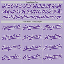 Charger l'image dans la galerie, Custom Light Purple Purple-White Ice Cream Waffle Foodie Dessert Authentic Baseball Jersey