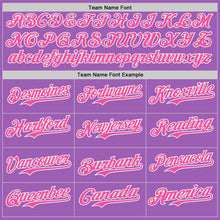 Charger l'image dans la galerie, Custom Medium Purple Pink-White Ice Cream Waffle Foodie Dessert Authentic Baseball Jersey