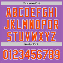 Charger l'image dans la galerie, Custom Medium Purple Orange-White Ice Cream Waffle Foodie Dessert Authentic Baseball Jersey