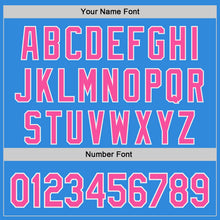 Charger l'image dans la galerie, Custom Electric Blue Pink-White Ice Cream Waffle Foodie Dessert Authentic Baseball Jersey