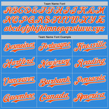 Charger l'image dans la galerie, Custom Electric Blue Orange-White Ice Cream Waffle Foodie Dessert Authentic Baseball Jersey